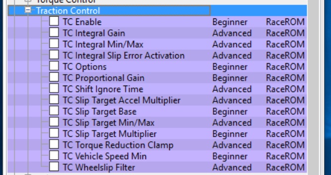 tc tables